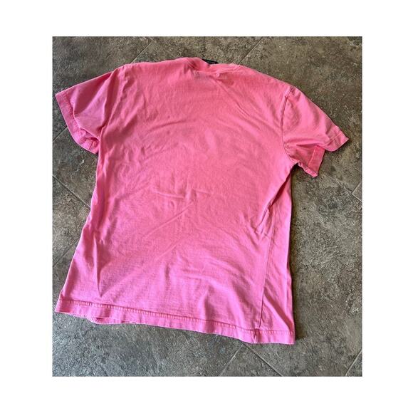 Nike pink high neck, short sleeve T-shirt with graphics.  Women's size M - Picture 4 of 5